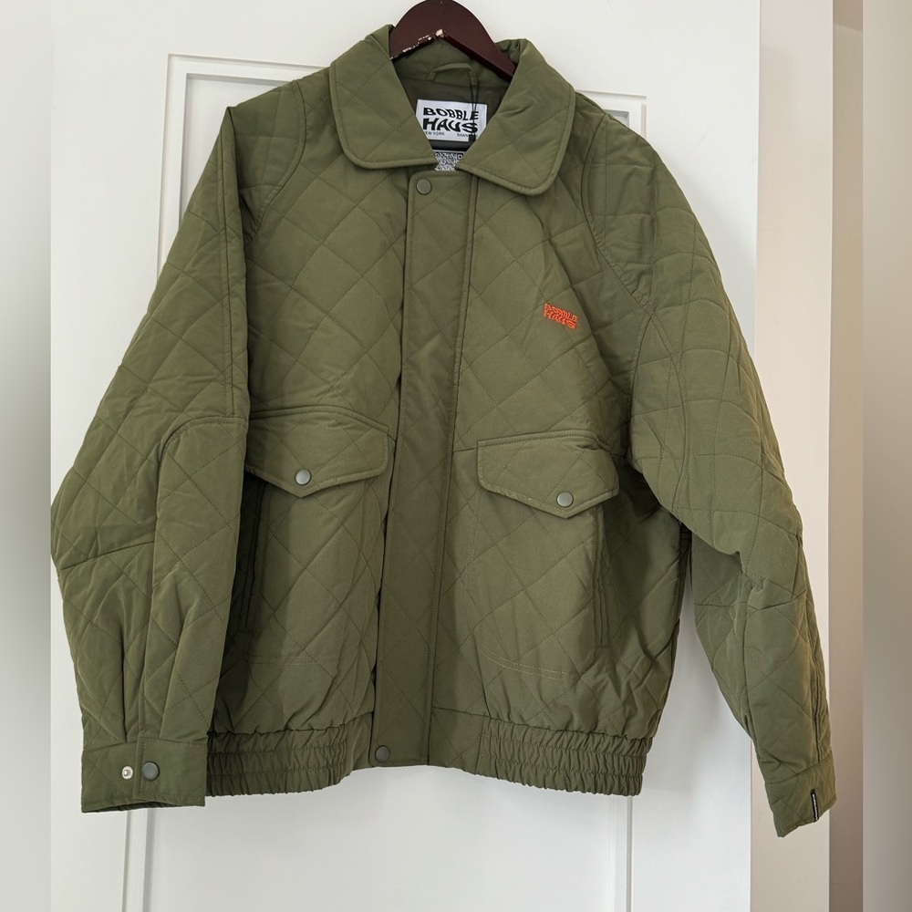 NWT Bobblehaus Nylon Quilted Down Coaches Jacket - Picture 2 of 6